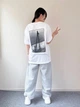 Футболка хлопковая оверсайз длинная женская Uniqlo 251753516 XL Белая (1159865375) - изображение 7