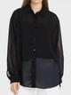 Блузка женская Armani Exchange 793523146 S Черная (1159865129) - изображение 1
