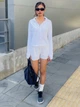 Ветровка с капюшоном женская Uniqlo 691040343 L Белая (1159865417) - изображение 4