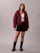 Куртка демисезонная с капюшоном женская Calvin Klein 418639714 XS Бордовая (1159916653) - изображение 3