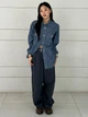 Рубашка джинсовая женская Uniqlo 728297419 XL Синяя (1159906805) - изображение 2