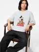 Футболка хлопковая оверсайз длинная женская Uniqlo 809878 L Серая (1159925540) - изображение 4