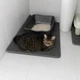 Двухслойный коврик под лоток кошачьего туалета (серый, 45х60 см) - изображение 6