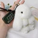 Меховой брелок Кролик Fendi из натурального меха зайка подвеска для сумки и ключей - изображение 4