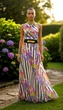 Сарафан «Floral Riviera» by New Kenza білий /різнокольоровий 38 - зображення 1