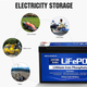 Літієвий акумулятор ECO-WORTHY LiFePO4 12V 8Ah (96Wh) з BMS 3000+ циклів акумуляторна батарея глибокого циклу - зображення 8