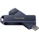 USB флеш накопитель SanDisk 128GB Phone Drive for iPhone Metallic Sky Lightning/Type-C U (SDIXD0N-128G-GN6NE) - изображение 4
