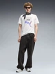 Футболка хлопковая длинная мужская Puma Graphics Cyber 69436102 L White (4070033362563) - изображение 3