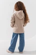 Кофта однотонна для дівчинки Lizi 24860 110 см Бежевий shop (2000990645371) - изображение 5