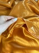 Ткань Атлас двусторонний Морковный - изображение 8
