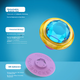 PopSockets [Finger Treasure] Подставка для телефона PopSockets Bubble, выдвижная подставка с защитой от падения и клейким кольцом-зажимом, Golden Time - изображение 6