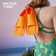 Ласты WATERTIME для взрослых короткие силиконовые, для плавания, оранжевые, размер 35 - изображение 7