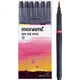 Ручка для каллиграфии Monami Soft Brush, кисть для живописи, кисть для акварели, водостойкая и не выцветающая, набор из 6 цветов для рисования от руки, акварельная кисть из серии Sunrise. - изображение 2