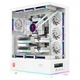 AOC AICG880W белый, корпус для игрового компьютера EATX, панорамный обзор на 270°, быстросъемная конструкция, поддержка двух видеокарт в 9 слотах, совместимость с системами водяного охлаждения 480 мм, цифровой дисплей. - изображение 5