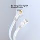 Патч-корд Ugreen 45465 Cat 6 плоский 30 м Сіро-білий - зображення 3