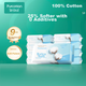 Салфетки PurCotton для лица 100% хлопок, 80 листов x 9 упаковок, 20x20см - изображение 4