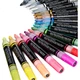 Акриловые маркеры Faber-Castell с клапаном, двусторонние, 4 цвета, флуоресцентные, в коробке, O1-285505, для эскизов, акварельные ручки, для художественного образования. - изображение 2