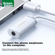 Звукова карта UGREEN US206 24 бит/96 кГц белая (30712) - изображение 2