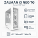 Корпус для ПК Zalman i3 Neo TG Midi-Tower без БЖ ATX/MicroATX/Mini-ATX White (I3NEOTGWHITE) - зображення 1