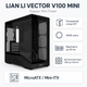 Корпус для ПК Lian Li Vector V100 Mini Mini-Tower без БП MicroATX/Mini-ITX Black (G99.V100MIX.00) - изображение 1