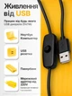 Настольная лампа светодиодная гибкая LED на прищепке юсб Beluck BL-01 USB лед лампа прищепка от блочка и павербанка кабель черная (BLK01Black) - изображение 2
