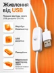 Настільна лампа світлодіодна гнучка LED на прищіпці юсб Beluck BL-02 USB лед лампа прищепка від блочка та павербанка кабель біла (BLK02White) - зображення 2