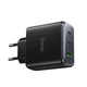 Зарядний блок живлення 2xType-C+USB HOCO C160A Upgrade 65 W 5 V 3 A чорний - изображение 2