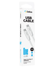 Кабель USB Gelius One GP-UCN012 Type-C to Type-C 3A 60W (1m) White - зображення 3
