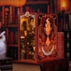 Бук Нук Кімната Полум'я Flame common room Book Nook DIY Інтерьерний конструктор RB01B - изображение 3