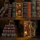 Бук Нук Бібліотека старих книг Інтер'єрний конструктор Ancient Book Collection Room DIY Book Nook BV02-008 - зображення 6