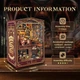 Бук Нук Чарівна студія Інтер'єрний конструктор Magic Studio DIY Wooden Book Nook Kit SQ-54 - изображение 13