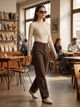 Джинсы женские 30 Коричневый EVA DENIM (733563-30) - изображение 4