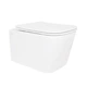 Унитаз подвесной Qtap Crow Ultra Quiet с сиденьем Slim Duroplast/Soft-close/Quick Release QT05335171W 485x340x290 мм Белый - изображение 1