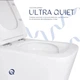 Унитаз подвесной Qtap Tern Ultra Quiet с сиденьем Slim Duroplast/Soft-close/Quick Release QT17332303AW 525x345x360 мм Белый - изображение 3