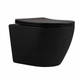 Унитаз подвесной Qtap Robin New Ultra Quiet безобедочный с сиденьем Soft-close MATT BLACK QT13332381АSMB Черный - изображение 1