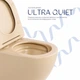 Унитаз подвесной Qtap Robin Ultra Quiet 520×365×340 мм Stone с сиденьем Slim Duroplast Soft-close Quick Release QTROB26SB48997 Бежевый - изображение 4