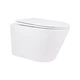 Унитаз подвесной Qtap Crow Rimless с сиденьем Slim Duroplast/Soft-close/Quick Release QT16335178W 520x360x320 мм Белый - изображение 1