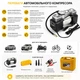 Автомобильный двухцилиндровый компрессор Heavy Duty Air желтый 150 PSI воздушный насос для шин автомобиля мотоцикла и внедорожника - изображение 3