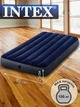 Надувний пляжний матрац туристичний з насосом Intex, матрац для плавання 191 на 99 одномісний велюр - зображення 5