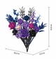 Конструктор букет роз Purple Rose Bouquet от Free Tribe на 815 деталей - изображение 4