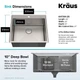 Кухонна мийка Kraus Standart PRO 635х559 мм KHT301-25 - зображення 3