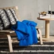 Плед, яскраво-синій, 150x200 см IKEA STOCKHOLM 2025 205.921.95 - изображение 2