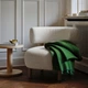 Плед, зелений, 150x200 см IKEA STOCKHOLM 2025 505.921.94 - зображення 2