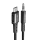 Кабель Acefast USB-C to 3.5mm Mini Jack 1.2m Black (C1-08-C-3,5mm Black) - изображение 1