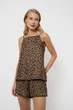 Піжама жіноча майка з шортами Aruelle Kianna pajama short S тигровий принт - зображення 3