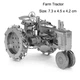 Металевий 3D-пазл Трактор Farm Tracktor - изображение 5