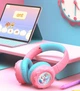 Детские беспроводные наушники с единорогом Onikuma B-75 с Bluetooth 5.4, RGB-подсветкой, микрофоном и защитой слуха 85 дБ До 50 часов работы Розовые - изображение 3