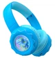 Детские беспроводные наушники с динозавром Onikuma M45 с RGB-подсветкой, встроенным микрофоном и Bluetooth 5.4 Накладная игровая гарнитура для детей До 50 часов работы Синий - изображение 2