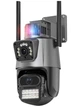 Інтелектуальна IP-камера Wi-Fi Full HD, ANDER ONE, 360°, 2 объектива, для зовнішнього та внутрішнього відеоспостереження, поворотна, з мікрофоном, функцією нічного бачення та датчиком руху, у чорно-сірому дизайні (2197046587) - зображення 11