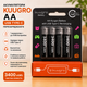 Акумулятори KUUGRO AA USB Type-C 3400 mWh 1.5V 4 шт - зображення 1